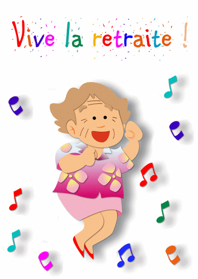 Vive la retraite danse de la mamie